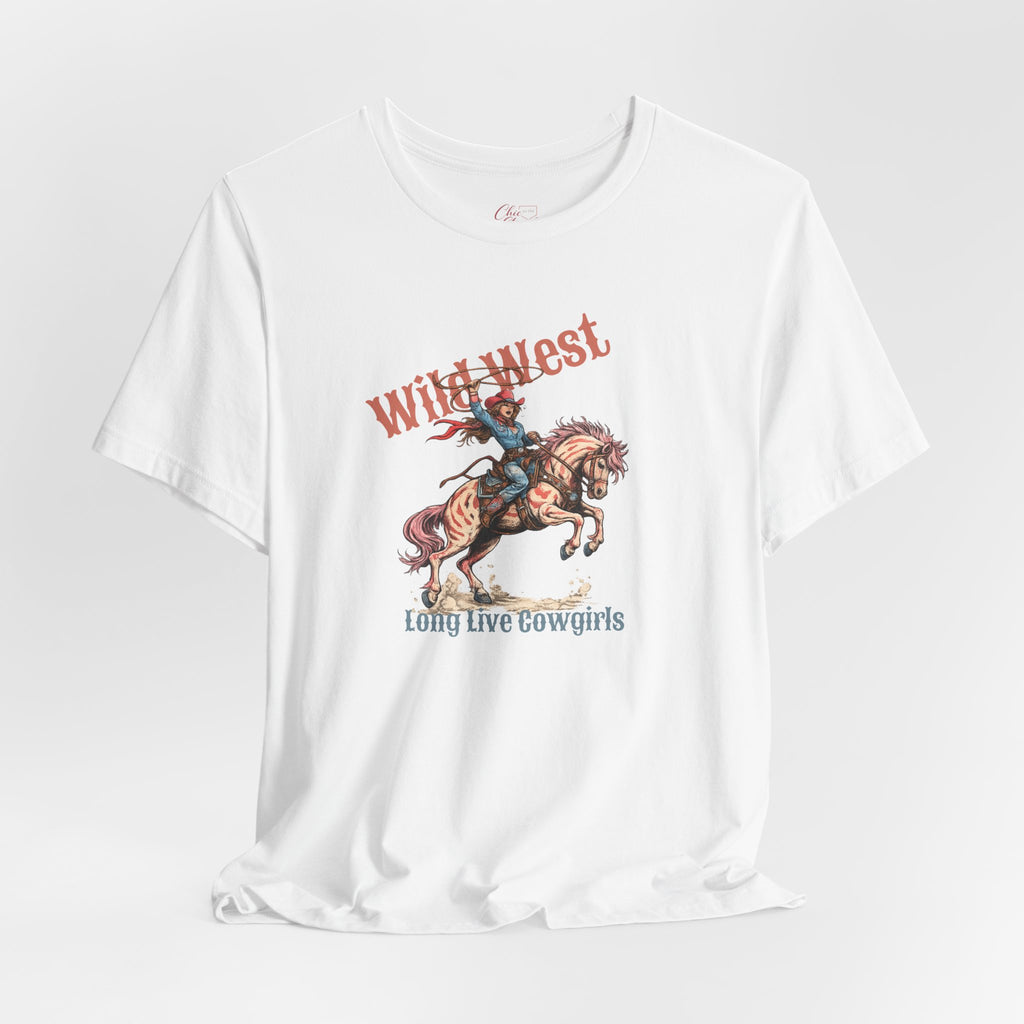 Wild West Cowgirl T-Shirt — Long Live Cowgirls Graphic Tee